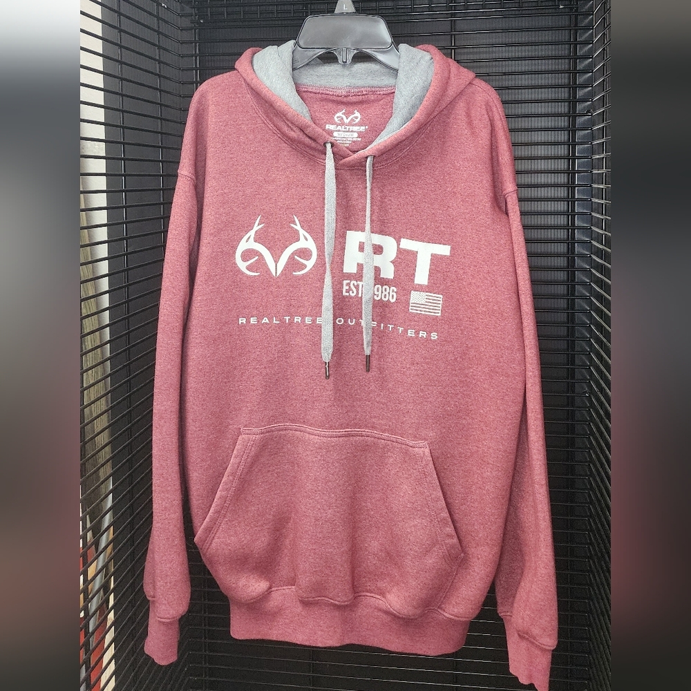 Realtree Men's Maroon Hoodie